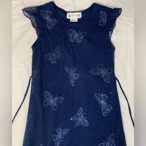 Butterfly blue dress